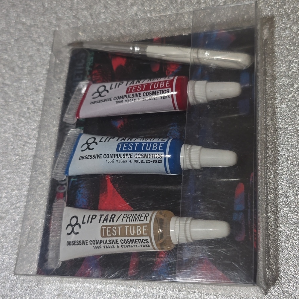 🧚♀️Obsessive Compulsive Cosmetics RARE Mini Lip Tar Set NWT - Picture 2 of 5